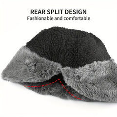 Winter Plush Brim Hat Thickened Warm Keeping Hat Coldproof & Windproof