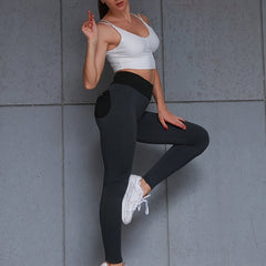 Honeycomb Fitness Butt Lifting Yoga Leggings High Stretch Sports Pants