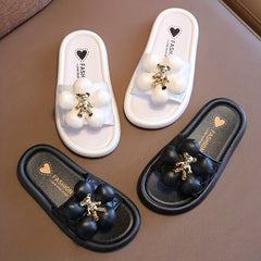 Girls Cartoon Slippers Non Slip Lightweight Open Toe Indoor Outdoor All Seasons
