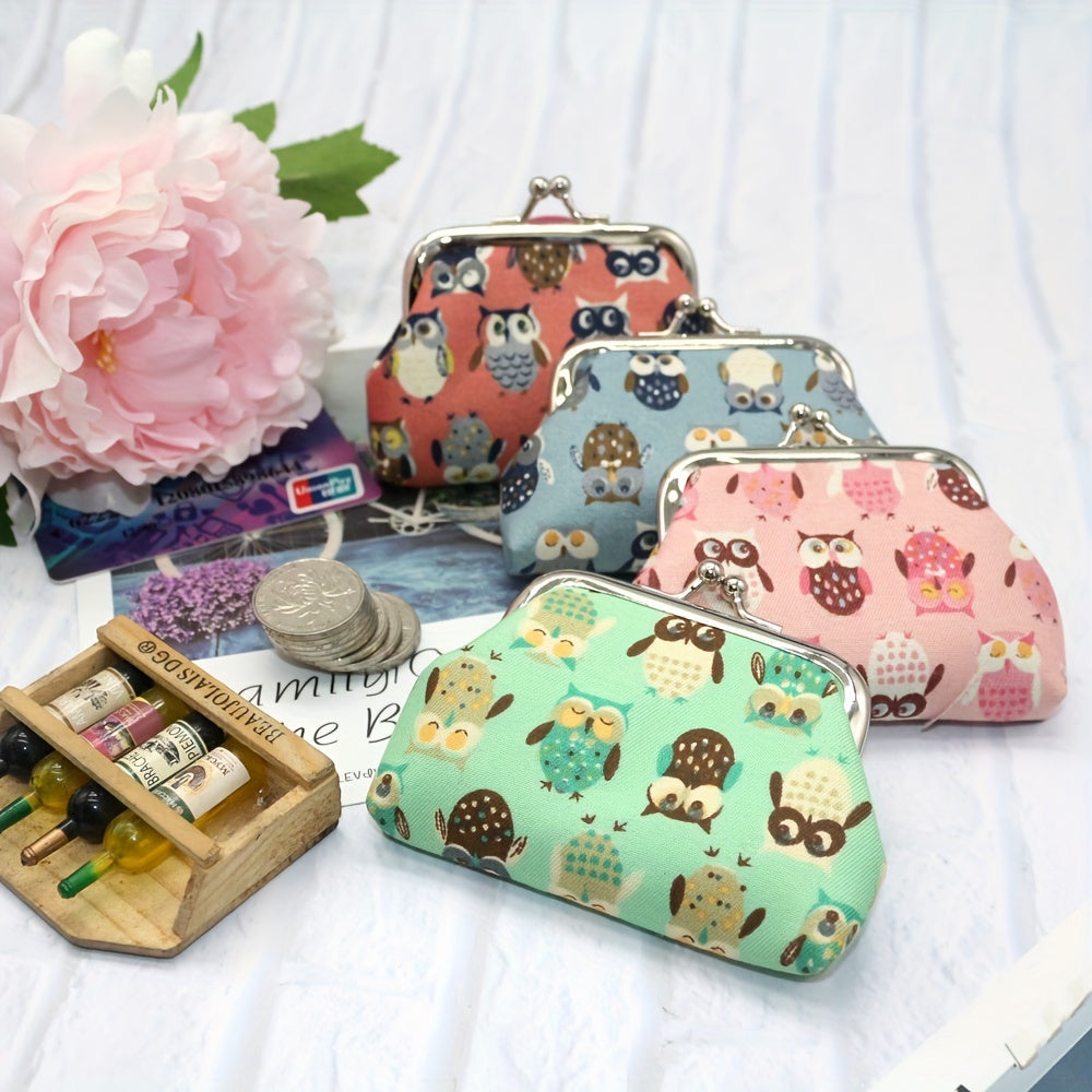 Owl Coin Purse Bag Key Bag Birthday Gift Hasp Money Bags Wallet Clutch Bag