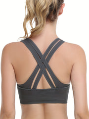 3 Pack Plus Size Seamless Sports Bra Criss Cross Set