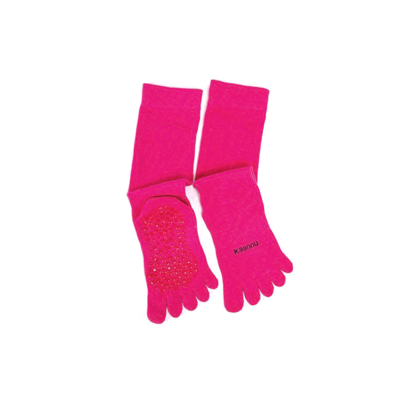 Non-slip Over Calf Yoga Socks with Grips for Pilates Barre Ballet