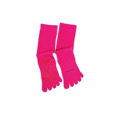 Non-slip Over Calf Yoga Socks with Grips for Pilates Barre Ballet