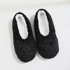 Men's Plush Cozy Bedroom Slippers Anti-Skid Indoor Shoes