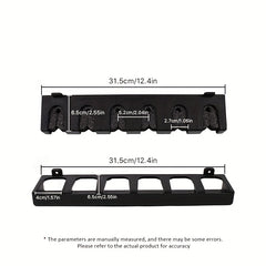 Wall Mounted Fishing Rod Rack for 6 Rods - Space Saving Holder