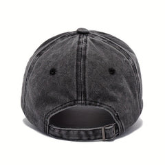 Retro Washed Baseball Cap Letter Printed Peaked Cap