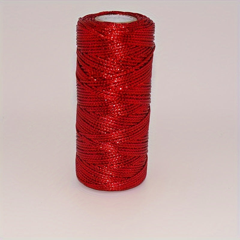 5mm 100m Golden Rope Christmas Decoration Thread Ribbon Bow Crafts DIY