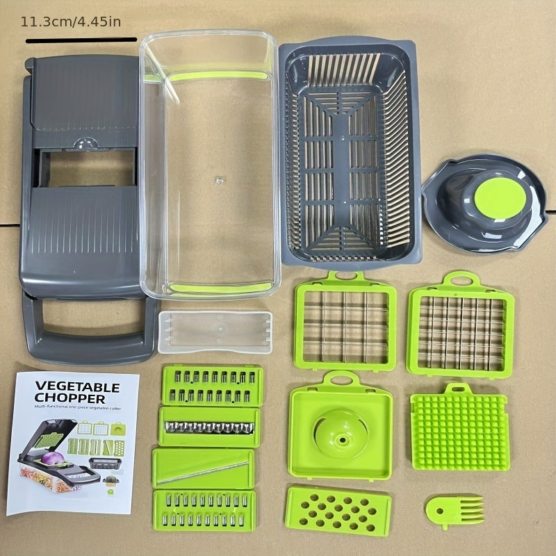 Multifunctional Veggie Chopper Onion Chopper With 7 Blade Vegetable Cutter