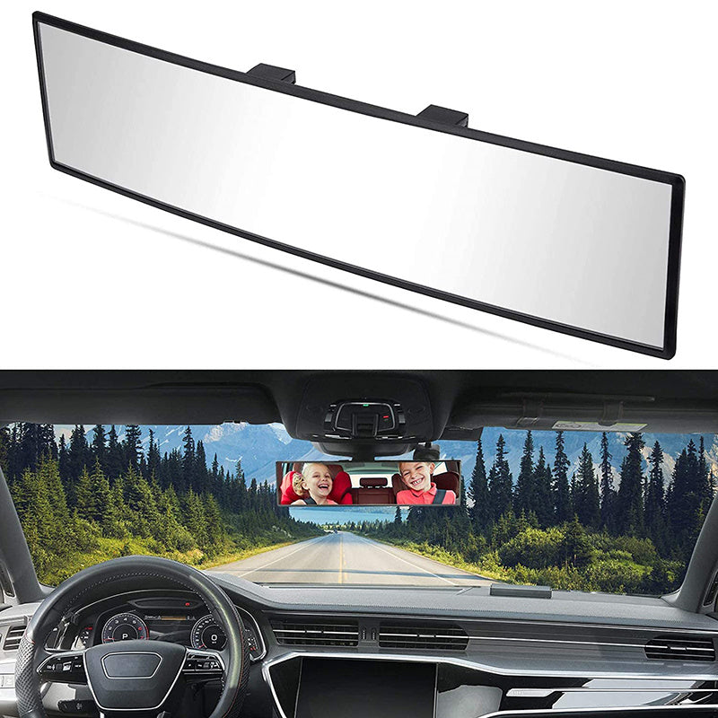 12 inch Panoramic Convex Rearview Mirror Reduce Blind Spot Car SUV Truck