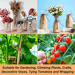 Natural Jute Twine String 2mm - 246 Feet - DIY Crafts Gardening Gift Wrapping