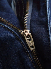 Men's Straight Denim Jeans Regular Zipper Fly
