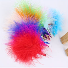20pcs Natural Red Turkey Feathers 8-15.4inch DIY Crafts Decoration