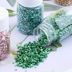 30g Gravel Crystal Glass Metal Crushed Stone Sand Filler DIY Craft Nail Resin