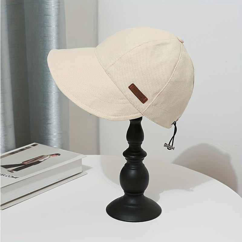 Summer UV Protection Sun Hat Solid Cotton Beach Visors Lightweight Fisherman Hat