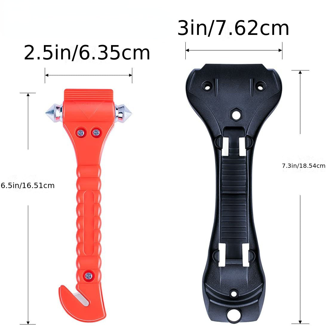 3pcs Car Emergency Escape Tool safety Hammer With Seat Belt Cutter