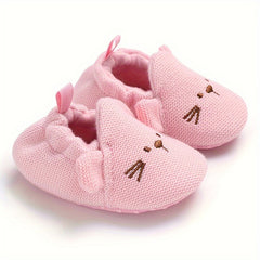Cartoon Slip On Baby Girls House Shoes Lightweight Non Slip Walking Shoes
