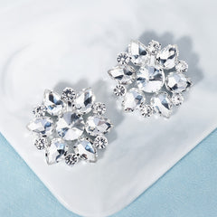 Crystal Flower Shoe Clips Wedding Party Accessories