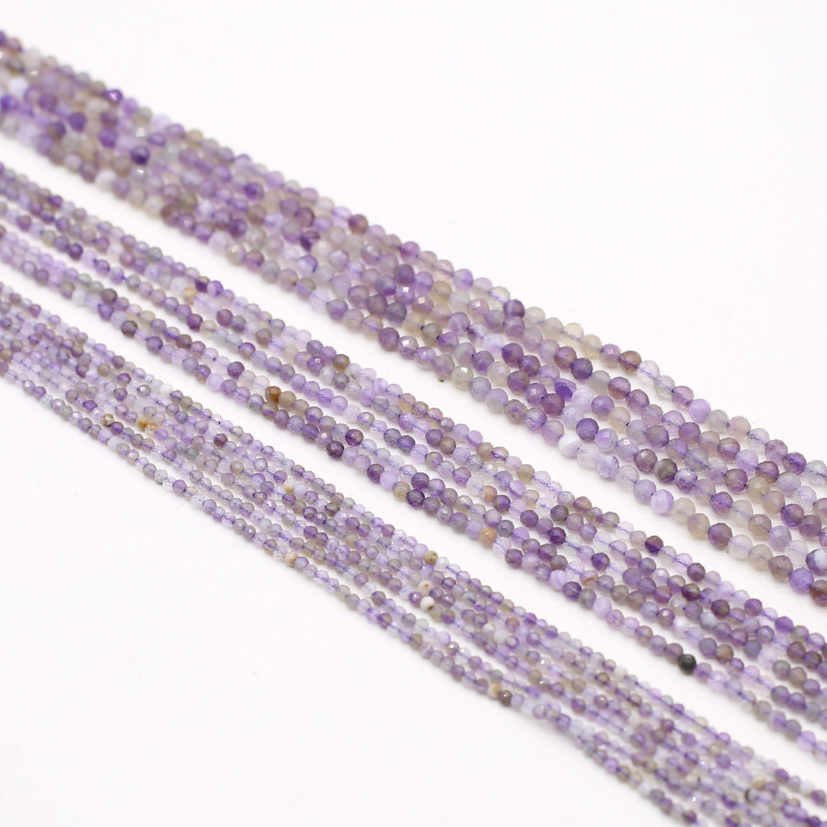 Amethyst Faceted Small Beads Beaded Length