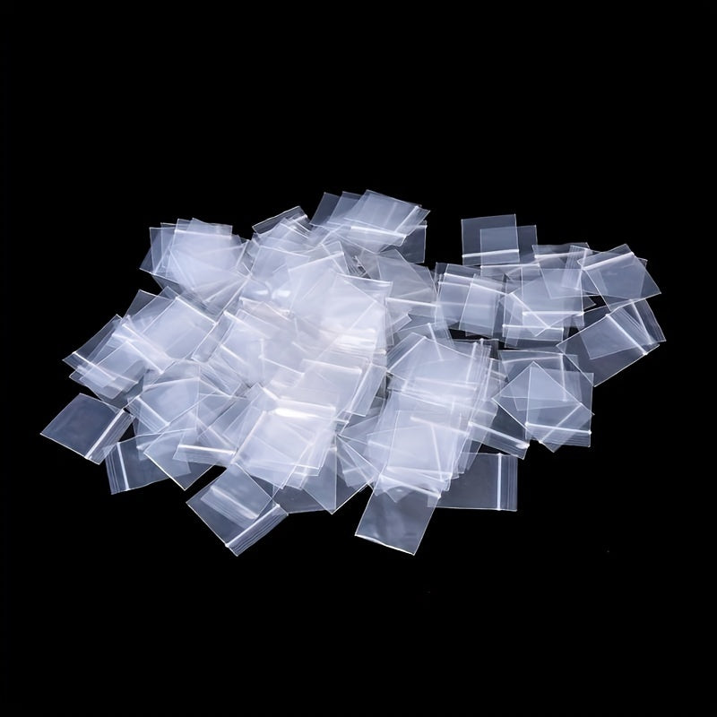 100pcs Mini Zip Baggies Plastic Bags Small Zipper Bag