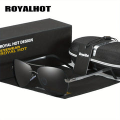 RoyalHot Polarized Metal Outdoor Driving Sunglasses
