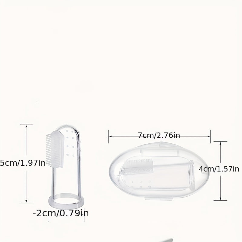 Pet Silicone Fingertip Toothbrushes 2 Boxes for Dogs and Cats