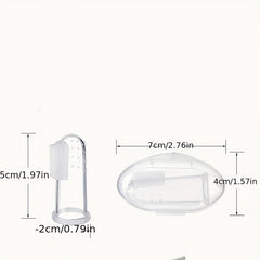 Pet Silicone Fingertip Toothbrushes 2 Boxes for Dogs and Cats