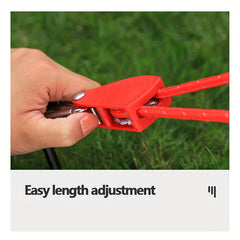 2pcs Outdoor Windproof Ropes with D-shaped Buckle