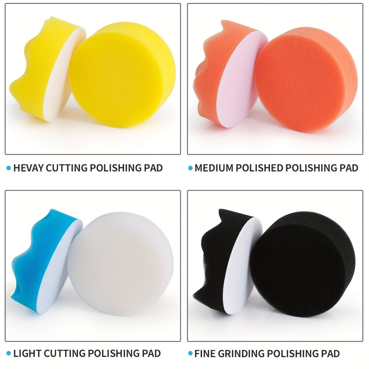 11pcs Car Foam Drill 3 Inch Buffing Pad Polishing Pads Kit Buffer Polisher Kit