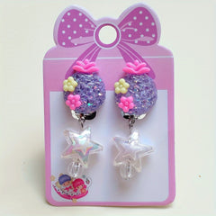 Cartoon Resin Star Pendant Ear Cuff for Party Girls