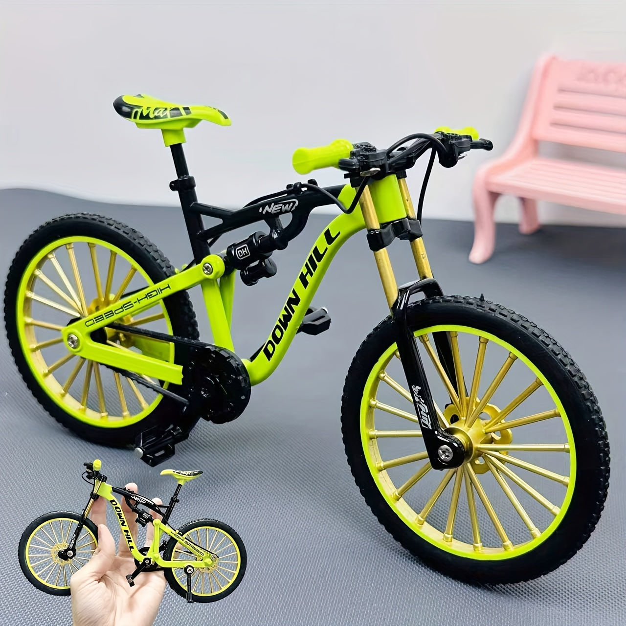 1:8 Scale Alloy Mountain Bike Model Realistic Toy Ornament