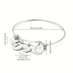 BFF English Letter A G Pendant Bracelet For Girls - Friends Gift