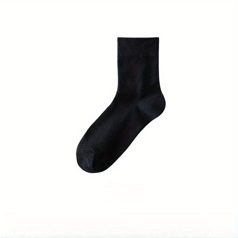Solid Socks Comfy & Breathable Women's Stockings & Hosiery