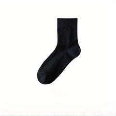 Solid Socks Comfy & Breathable Women's Stockings & Hosiery