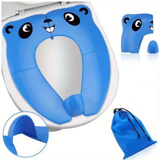 Kids Foldable Toilet Training Seat w/ Anti Slip Pads & Carry Bag