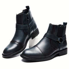 Men's Zipper Ankle Boots Casual Walking Shoes