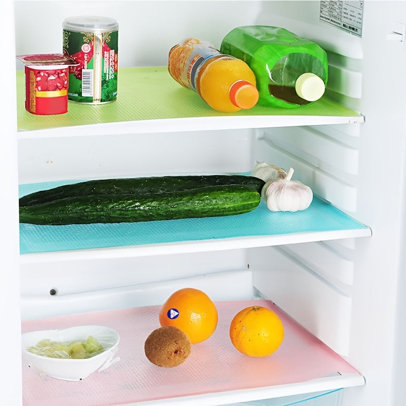 12pcs Cuttable Shelf Liners Washable Moisture-proof Fridge Mats