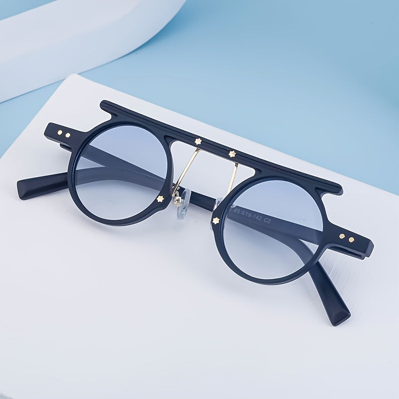 Hip Hop Punk Small Round Frame Sunglasses UV Protection