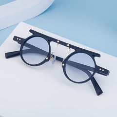 Hip Hop Punk Small Round Frame Sunglasses UV Protection