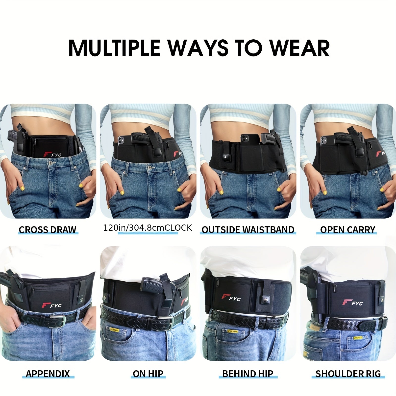 Hidden Belt Wallet Elastic Wide Belt