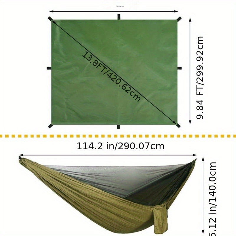 Camping Hammock with Bug Net and Rainfly Tarp