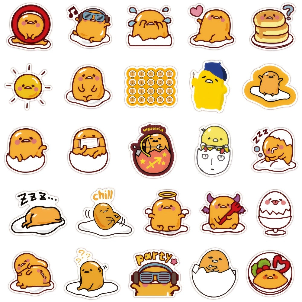 120 PCS Lazy Cartoon Stickers PVC Waterproof Stickers