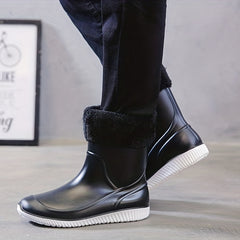 Men's Waterproof Rain Boots Lightweight Garden Shoes