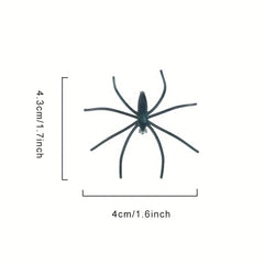 20 Spooky Plastic Spiders Halloween Decorations