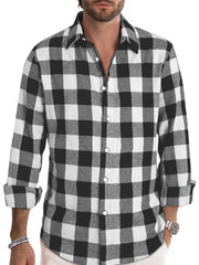 Men's Casual Plaid Shirt