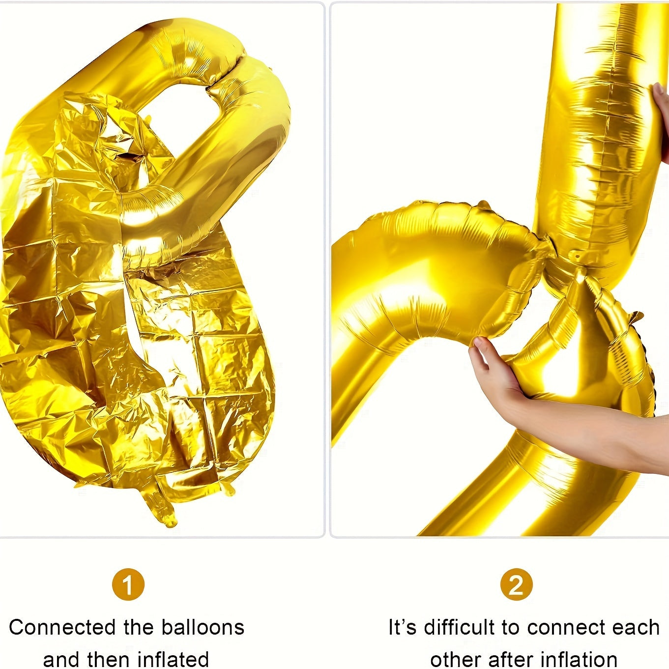 10pcs 40 64 Cm Foil Chain Balloons Jumbo Chain Balloons For Hip Hop Retro Theme