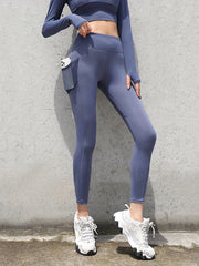 High Waist Solid Yoga Leggings Quick Dry Sports Tight Pants