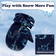 Waterproof Baby Mittens Winter Snow Gloves Boys Girls
