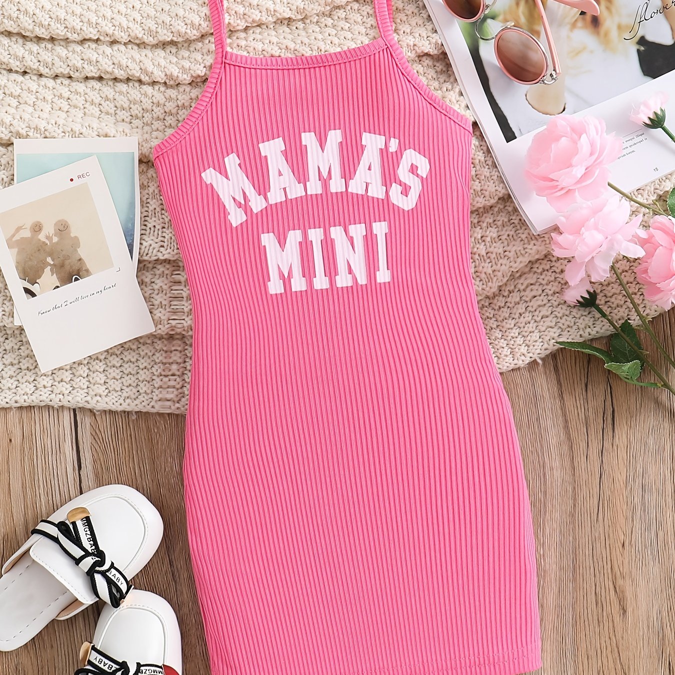 Girls 'Mama's Mini' Cami Dress Slim Fit for Summer