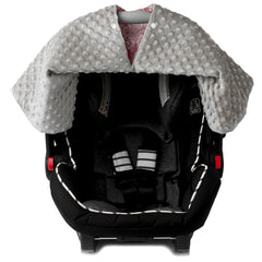Peekaboo Car Seat Cover Damask Champagne Seat Canopy Nursing Cover