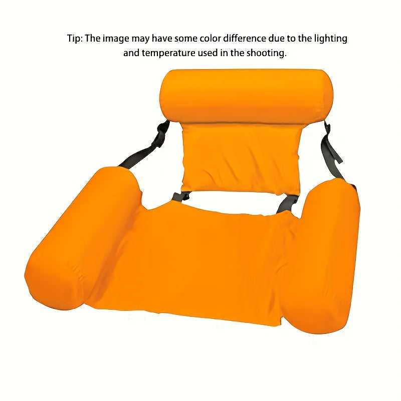 Inflatable Pool Lounge Chair Durable Foldable Water Hammock for Pool & Beach